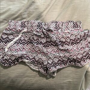 Geometric Patterned Women's Sleep Shorts